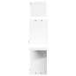 vidaXL Estantería de pared madera de ingeniería blanco 104,5x10x43 cm vidaXL Estantería de pared madera de ingeniería blanco 104,5x10x43 cm
