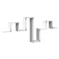vidaXL Estantería de pared madera de ingeniería blanco 104,5x10x43 cm vidaXL Estantería de pared madera de ingeniería blanco 104,5x10x43 cm