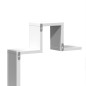 vidaXL Estantería de pared madera de ingeniería blanco 104,5x10x43 cm vidaXL Estantería de pared madera de ingeniería blanco 104,5x10x43 cm