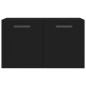vidaXL Armario de pared madera de ingeniería negro 60x36,5x35 cm vidaXL Armario de pared madera de ingeniería negro 60x36,5x35 cm