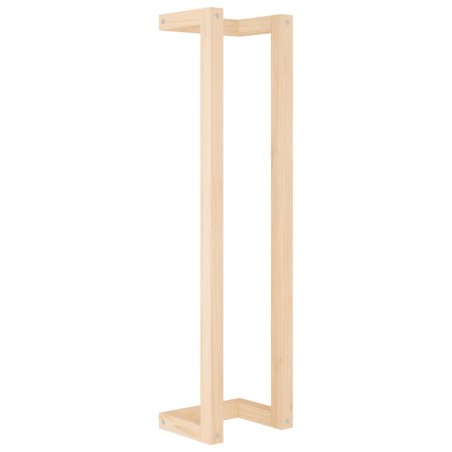 vidaXL Toallero de madera maciza de pino 23x18x90 cm