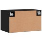 vidaXL Armario de pared madera de ingeniería negro 60x36,5x35 cm vidaXL Armario de pared madera de ingeniería negro 60x36,5x35 cm
