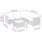 vidaXL Set de muebles de jardín 6 pzas y cojines ratán sintético gris