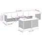 vidaXL Set de muebles de jardín 9 pzas y cojines ratán sintético gris vidaXL Set de muebles de jardín 9 pzas y cojines ratán sintético gris