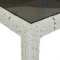 vidaXL Set comedor jardín 9 pzas cojines ratán sintético vidrio blanco vidaXL Set comedor jardín 9 pzas cojines ratán sintético vidrio blanco