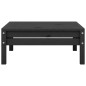 vidaXL Conjunto de muebles de jardín 4 piezas madera maciza pino negro vidaXL Conjunto de muebles de jardín 4 piezas madera maciza pino negro