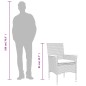 vidaXL Set comedor jardín 7 pzas cojines ratán sintético vidrio beige vidaXL Set comedor jardín 7 pzas cojines ratán sintético vidrio beige