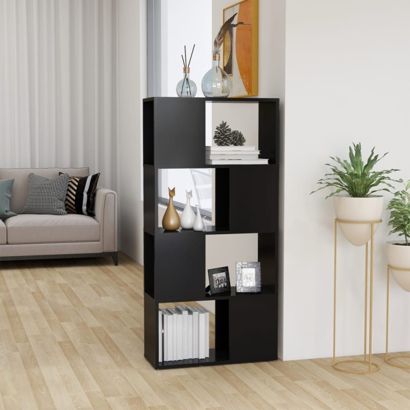 vidaXL Librería separador madera contrachapada gris 60x24x124,5 cm vidaXL Librería separador madera contrachapada gris 60x24x124,5 cm
