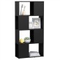 vidaXL Librería separador madera contrachapada gris 60x24x124,5 cm vidaXL Librería separador madera contrachapada gris 60x24x124,5 cm