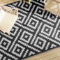 vidaXL Alfombra de exterior PP blanco y negro 190x290 cm vidaXL Alfombra de exterior PP blanco y negro 190x290 cm