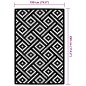 vidaXL Alfombra de exterior PP blanco y negro 190x290 cm vidaXL Alfombra de exterior PP blanco y negro 190x290 cm