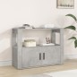 vidaXL Aparador de madera contrachapada gris hormigón 80x30x60 cm vidaXL Aparador de madera contrachapada gris hormigón 80x30x60 cm