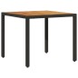 vidaXL Set de comedor jardín 5 pzas con cojines ratán PE acacia negro vidaXL Set de comedor jardín 5 pzas con cojines ratán PE acacia negro