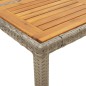 vidaXL Set de comedor jardín 5 pzas con cojines ratán PE acacia gris vidaXL Set de comedor jardín 5 pzas con cojines ratán PE acacia gris