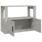 vidaXL Aparador de madera contrachapada gris hormigón 80x30x60 cm vidaXL Aparador de madera contrachapada gris hormigón 80x30x60 cm