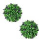 Juego de 2 bolas de boj artificial con lavanda 30 cm Juego de 2 bolas de boj artificial con lavanda 30 cm