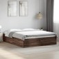 vidaXL Estructura de cama madera de ingeniería marrón roble 160x200 cm vidaXL Estructura de cama madera de ingeniería marrón roble 160x200 cm