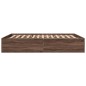 vidaXL Estructura de cama madera de ingeniería marrón roble 160x200 cm vidaXL Estructura de cama madera de ingeniería marrón roble 160x200 cm