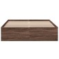 vidaXL Estructura de cama madera de ingeniería marrón roble 120x200 cm vidaXL Estructura de cama madera de ingeniería marrón roble 120x200 cm