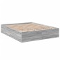 vidaXL Estructura de cama madera de ingeniería gris Sonoma 150x200 cm