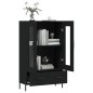 vidaXL Aparador alto madera de ingeniería negro 69,5x31x115 cm vidaXL Aparador alto madera de ingeniería negro 69,5x31x115 cm