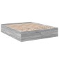 vidaXL Estructura de cama madera de ingeniería gris Sonoma 150x200 cm