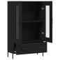 vidaXL Aparador alto madera de ingeniería negro 69,5x31x115 cm vidaXL Aparador alto madera de ingeniería negro 69,5x31x115 cm