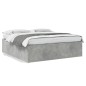 vidaXL Estructura de cama madera de ingeniería gris hormigón 180x200cm vidaXL Estructura de cama madera de ingeniería gris hormigón 180x200cm