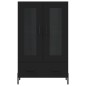 vidaXL Aparador alto madera de ingeniería negro 69,5x31x115 cm vidaXL Aparador alto madera de ingeniería negro 69,5x31x115 cm