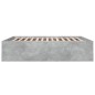 vidaXL Estructura de cama madera de ingeniería gris hormigón 180x200cm vidaXL Estructura de cama madera de ingeniería gris hormigón 180x200cm