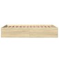 vidaXL Estructura de cama madera de ingeniería roble Sonoma 120x190 cm vidaXL Estructura de cama madera de ingeniería roble Sonoma 120x190 cm