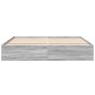 vidaXL Estructura de cama madera de ingeniería gris Sonoma 200x200 cm vidaXL Estructura de cama madera de ingeniería gris Sonoma 200x200 cm
