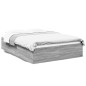 vidaXL Estructura de cama madera de ingeniería gris Sonoma 140x190 cm vidaXL Estructura de cama madera de ingeniería gris Sonoma 140x190 cm