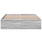vidaXL Estructura de cama madera de ingeniería gris Sonoma 140x190 cm vidaXL Estructura de cama madera de ingeniería gris Sonoma 140x190 cm