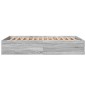 vidaXL Estructura de cama madera de ingeniería gris Sonoma 140x190 cm vidaXL Estructura de cama madera de ingeniería gris Sonoma 140x190 cm