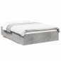 vidaXL Estructura de cama madera de ingeniería gris hormigón 140x190cm vidaXL Estructura de cama madera de ingeniería gris hormigón 140x190cm