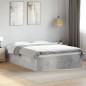 vidaXL Estructura de cama madera de ingeniería gris hormigón 140x190cm vidaXL Estructura de cama madera de ingeniería gris hormigón 140x190cm