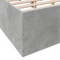 vidaXL Estructura de cama madera de ingeniería gris hormigón 140x190cm vidaXL Estructura de cama madera de ingeniería gris hormigón 140x190cm