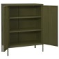 vidaXL Armario de almacenamiento acero verde oliva 80x35x101,5 cm vidaXL Armario de almacenamiento acero verde oliva 80x35x101,5 cm