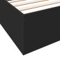 vidaXL Estructura de cama madera de ingeniería negra 200x200 cm vidaXL Estructura de cama madera de ingeniería negra 200x200 cm