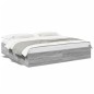 vidaXL Estructura de cama madera de ingeniería gris Sonoma 180x200 cm