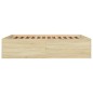 vidaXL Estructura de cama madera de ingeniería roble Sonoma 150x200 cm