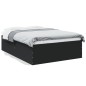 vidaXL Estructura de cama madera de ingeniería negra 140x200 cm vidaXL Estructura de cama madera de ingeniería negra 140x200 cm