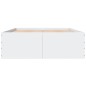 vidaXL Estructura de cama madera de ingeniería blanca 120x200 cm vidaXL Estructura de cama madera de ingeniería blanca 120x200 cm