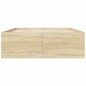 vidaXL Estructura de cama madera de ingeniería roble Sonoma 140x190 cm vidaXL Estructura de cama madera de ingeniería roble Sonoma 140x190 cm