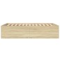 vidaXL Estructura de cama madera de ingeniería roble Sonoma 140x190 cm vidaXL Estructura de cama madera de ingeniería roble Sonoma 140x190 cm