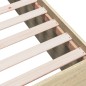 vidaXL Estructura de cama madera de ingeniería roble Sonoma 140x190 cm vidaXL Estructura de cama madera de ingeniería roble Sonoma 140x190 cm