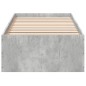 vidaXL Estructura de cama madera de ingeniería gris hormigón 90x200cm vidaXL Estructura de cama madera de ingeniería gris hormigón 90x200cm