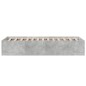 vidaXL Estructura de cama madera de ingeniería gris hormigón 90x200cm vidaXL Estructura de cama madera de ingeniería gris hormigón 90x200cm
