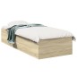 vidaXL Estructura de cama madera de ingeniería roble Sonoma 90x190 cm vidaXL Estructura de cama madera de ingeniería roble Sonoma 90x190 cm